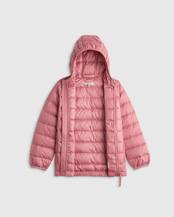 Lightweight Down Hooded Puffer Jacket - 6 / Blue Moon