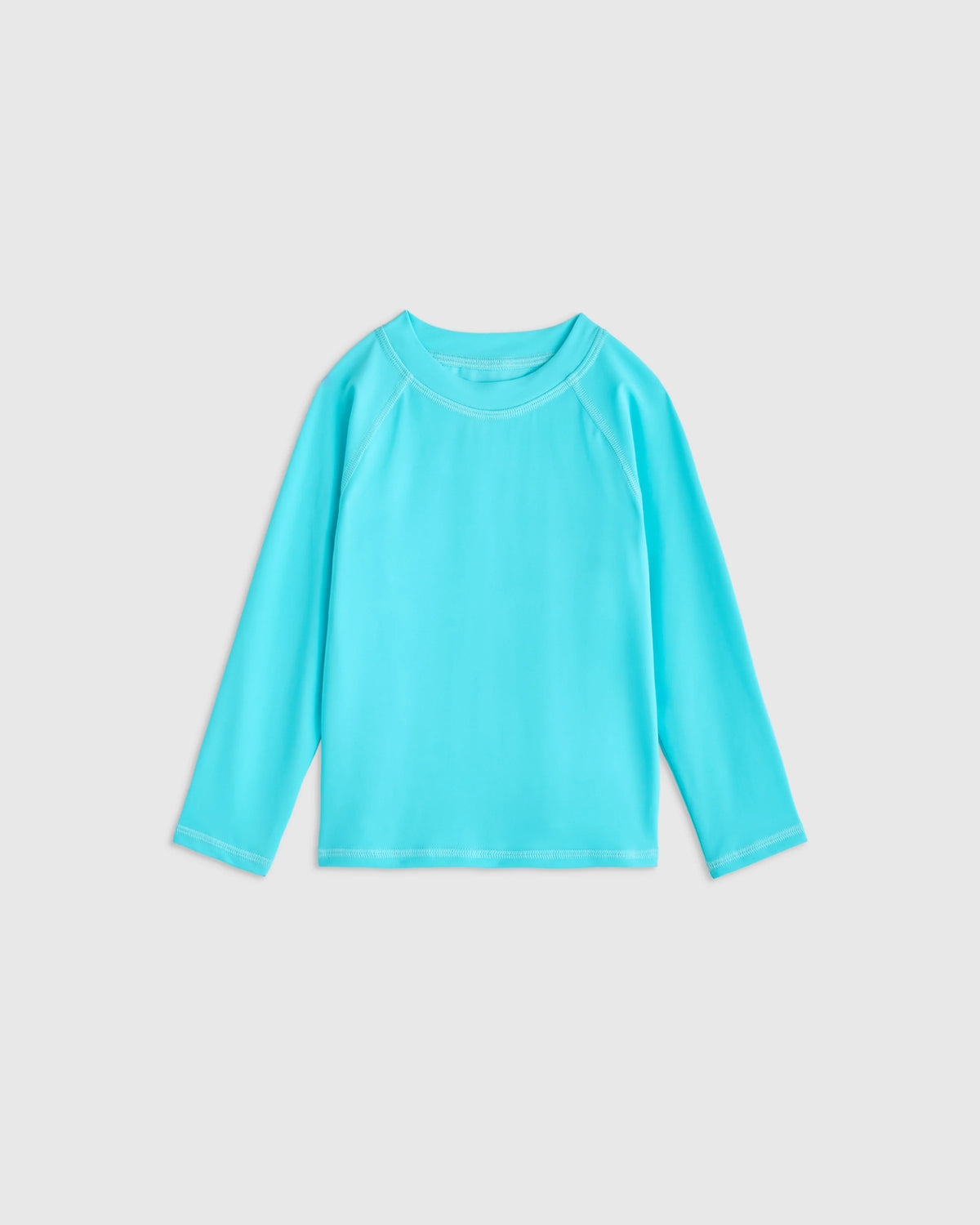 Long Sleeve Raglan Rash Guard - 2T / Island Aqua Main image