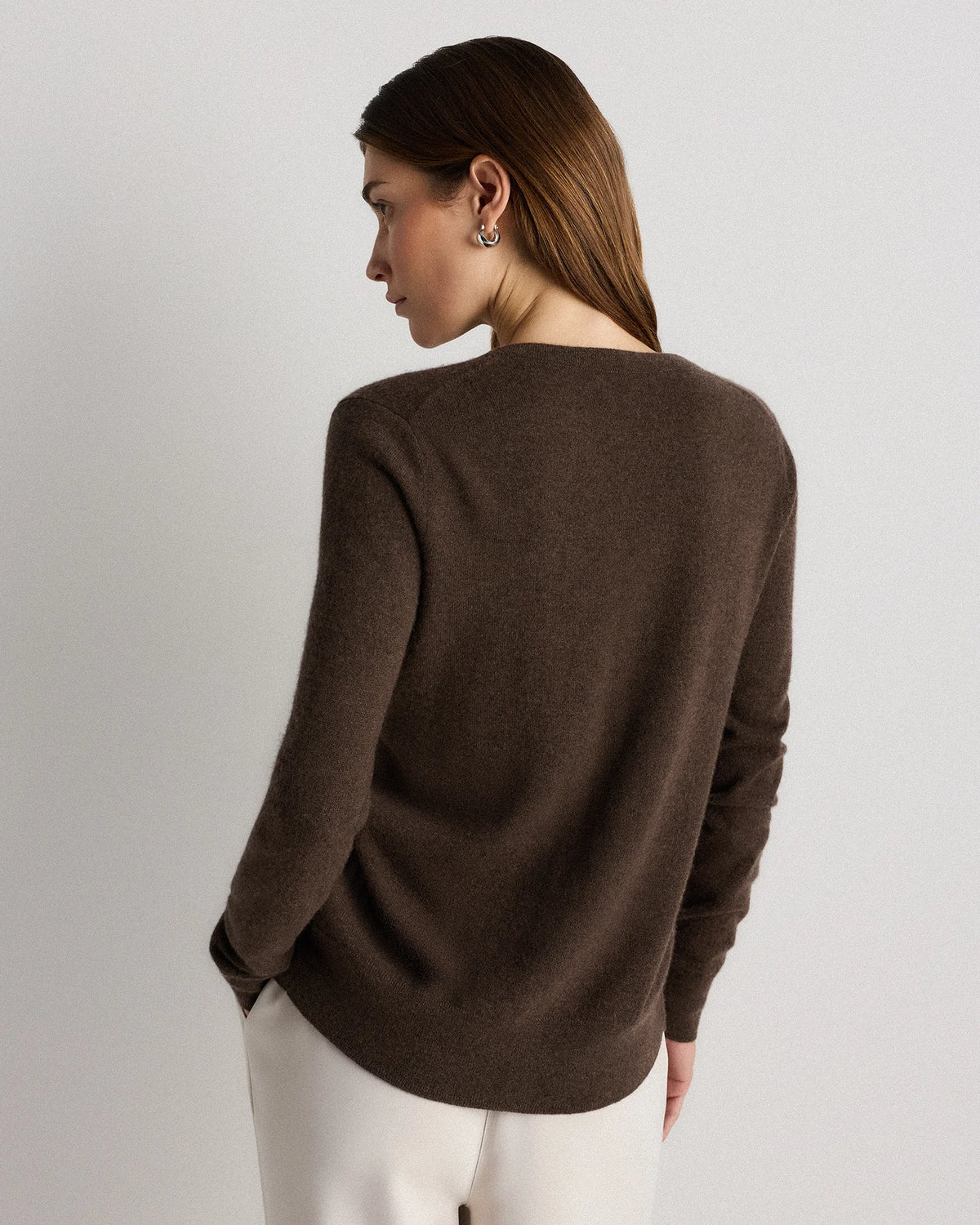 Mongolian Cashmere Cardigan Sweater - XS / Black