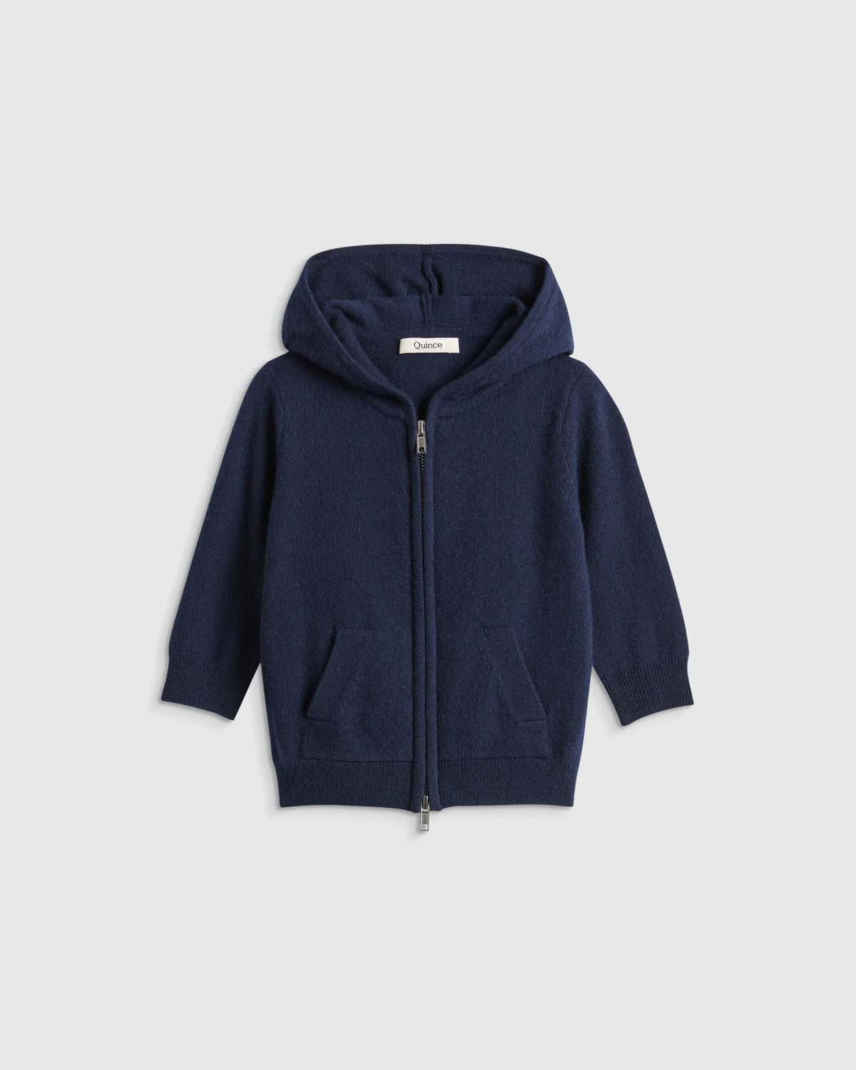 Washable Cashmere Full Zip Hoodie - 3-6M / True Navy Main image