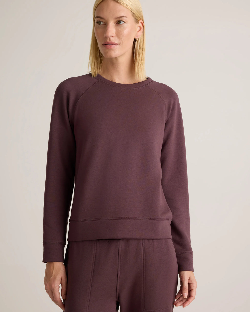 SuperSoft Fleece Crew - XS / Smoked Thyme Green