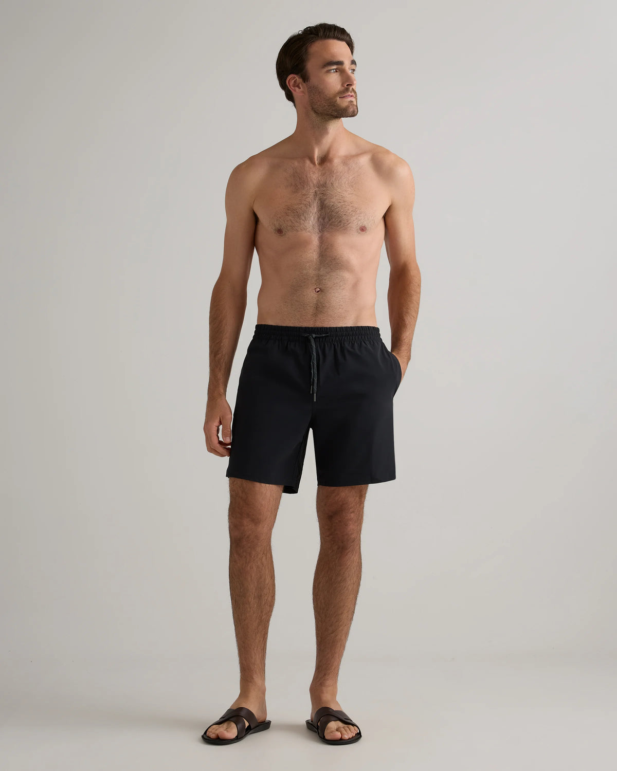 Italian Swim Trunks - 7" - XS / Navy Diamond Geo