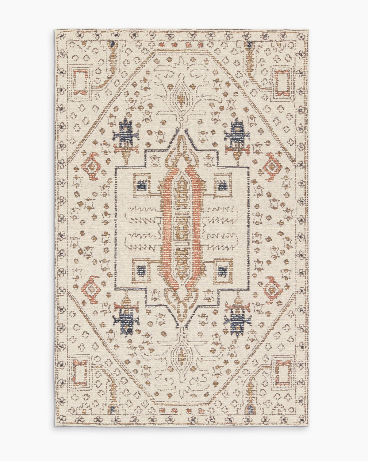 Zadie Wool Rug - 5' x 8' / Beige Main image