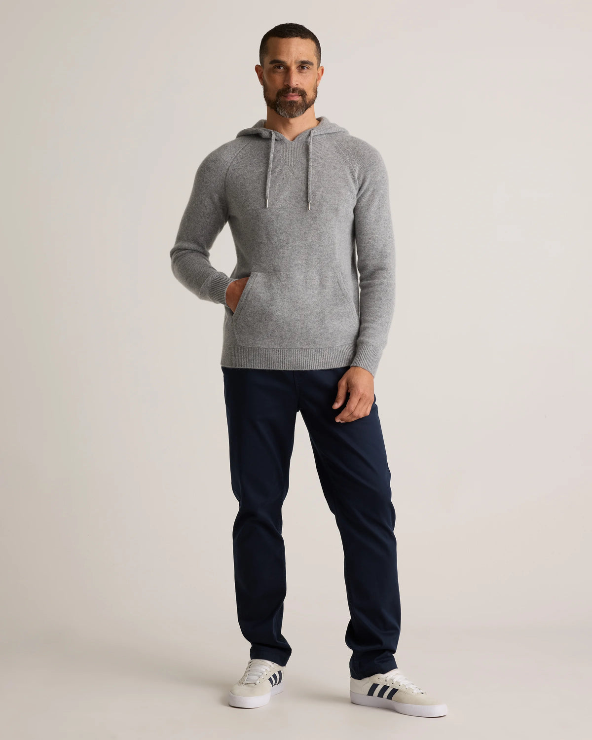 Mongolian Cashmere Pullover Hoodie - XS / Sea Spray Green