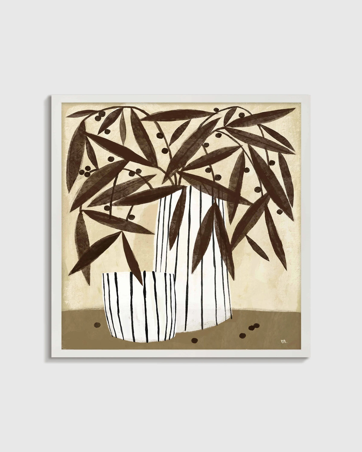 Tuscan Floral by Marco Marella - 21.25"x21.25" / White Main image