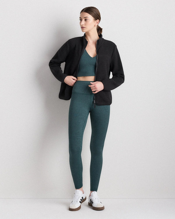 Sherpa Full-Zip Jacket - XS / Deep Navy/Spa Blue