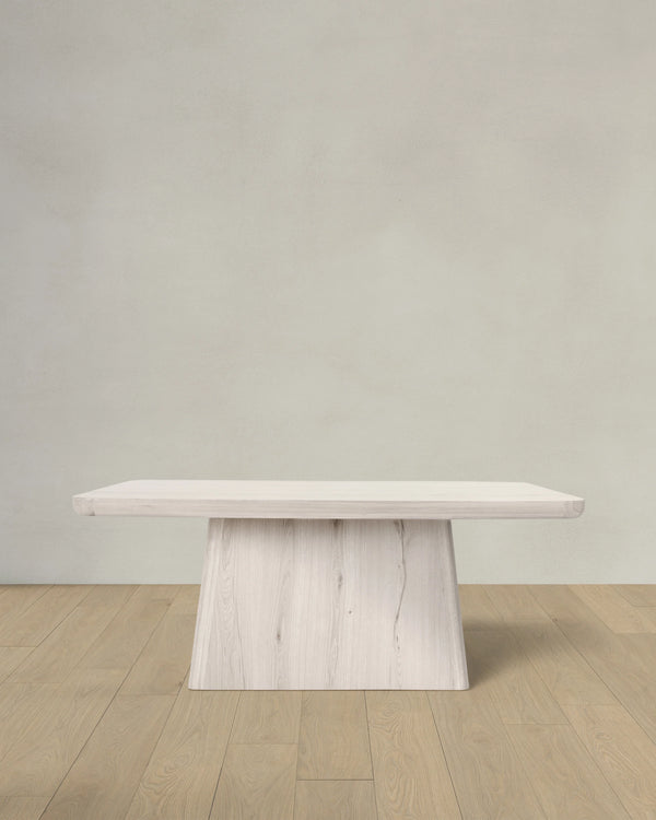 Rustic Oak Plinth Dining Table - 71" / Natural
