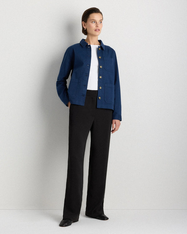 Organic Comfort Stretch Chore Jacket - XS / Vanilla