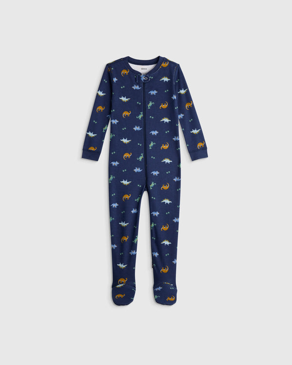 100% Organic Cotton Footie Pajama - 0-3M / Vehicles