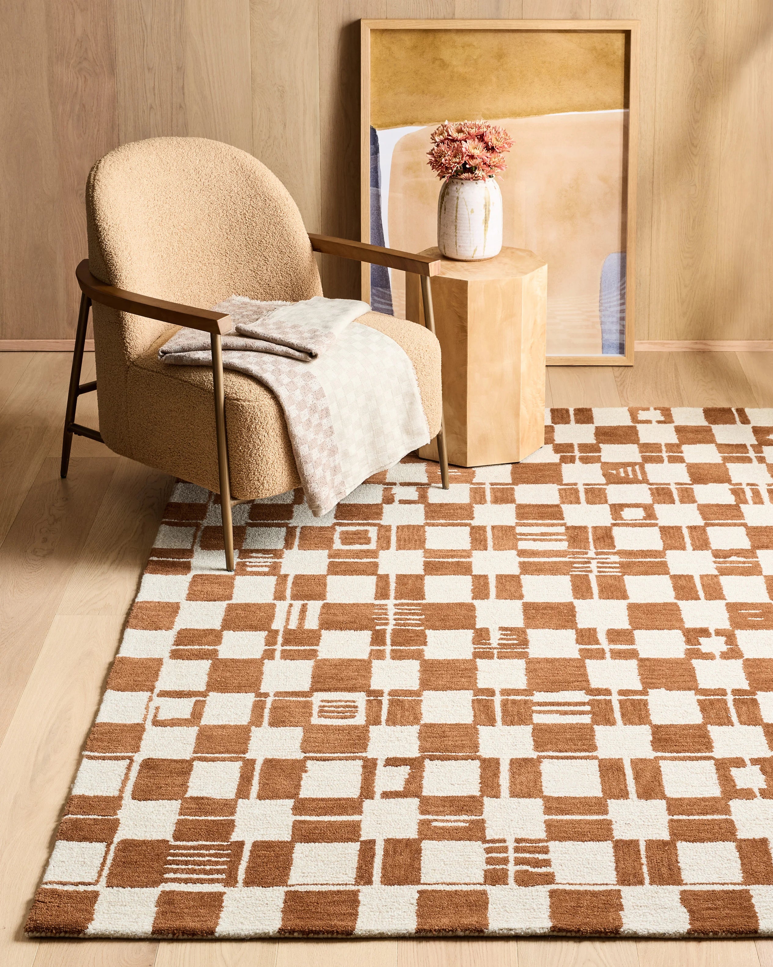 Zion Wool Rug - 5' x 8' / Rust Secondary image