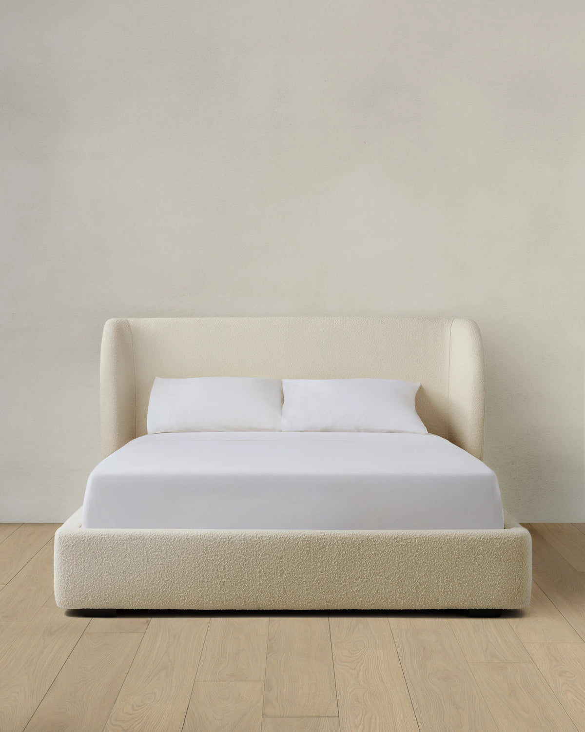 Performance Boucle Shelter Bed - Queen / Ivory Main image