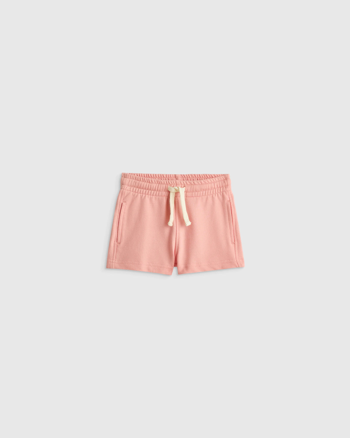 100% Organic Cotton French Terry Short - 12-18M / Coral Pink Main image