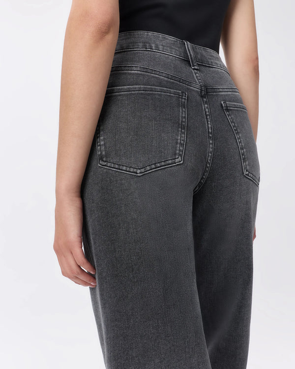 Bella Stretch Patch Pocket Wide Leg Jeans - 24 / Deep Sea Blue