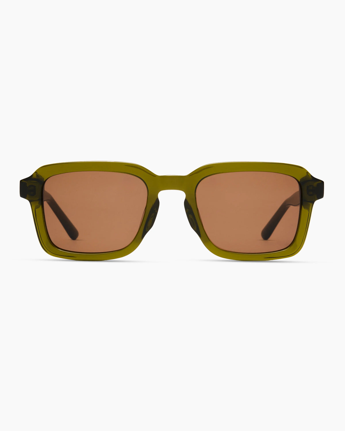 Tulum Polarized Acetate Sunglasses - Standard / Clear Spice with Deep Rose lens