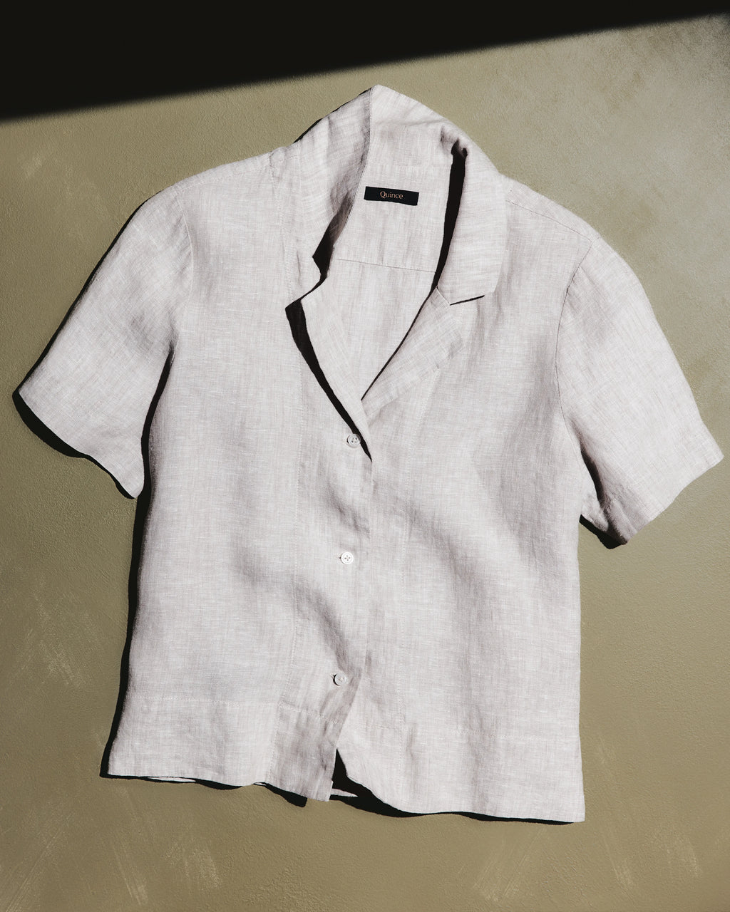 100% European Linen Short Sleeve Shirt - XS / Moonstone Blue