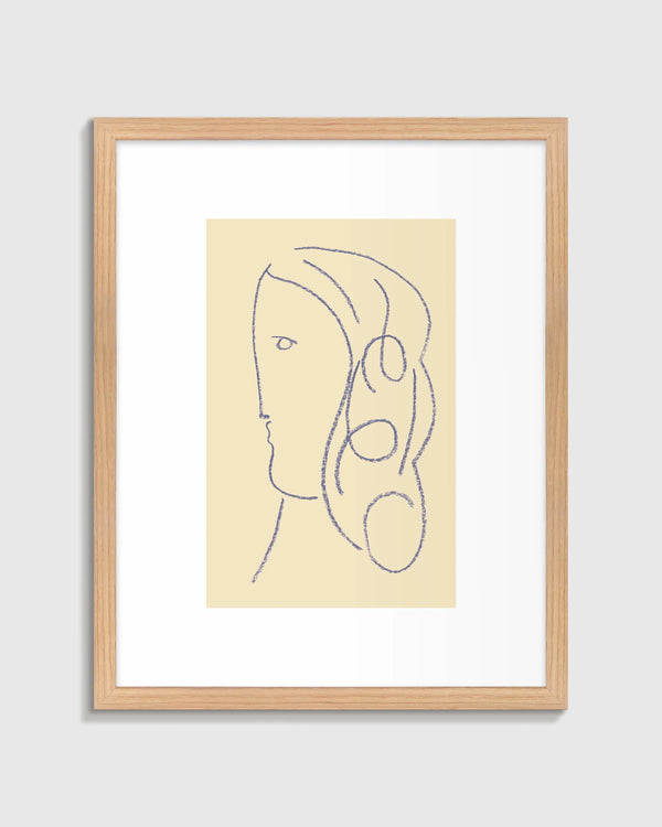 Selene by Jeff Jackson - 21.25"x26.25" / Oak