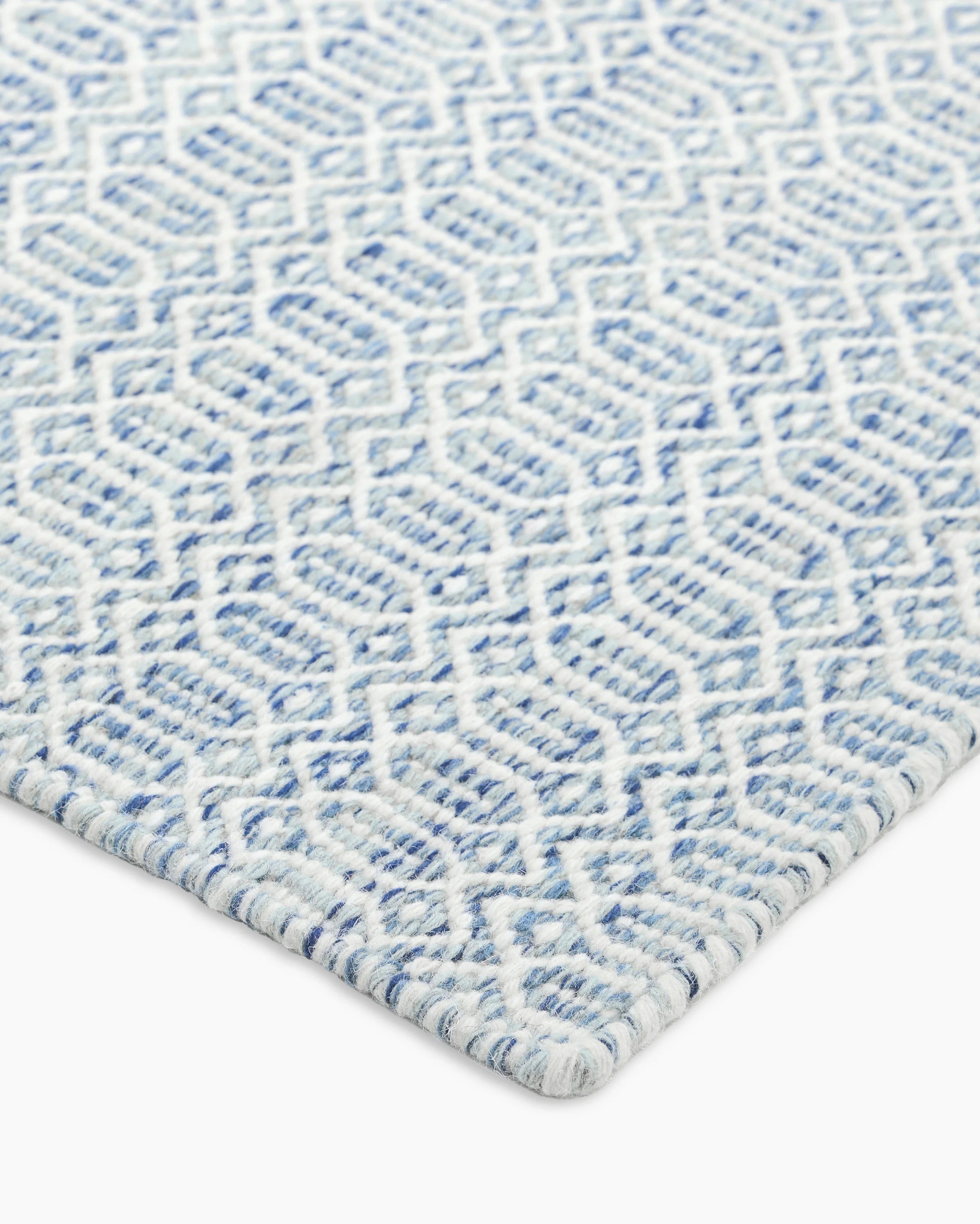 Vale Handwoven Wool Rug - 5' x 8' / Blue Secondary image
