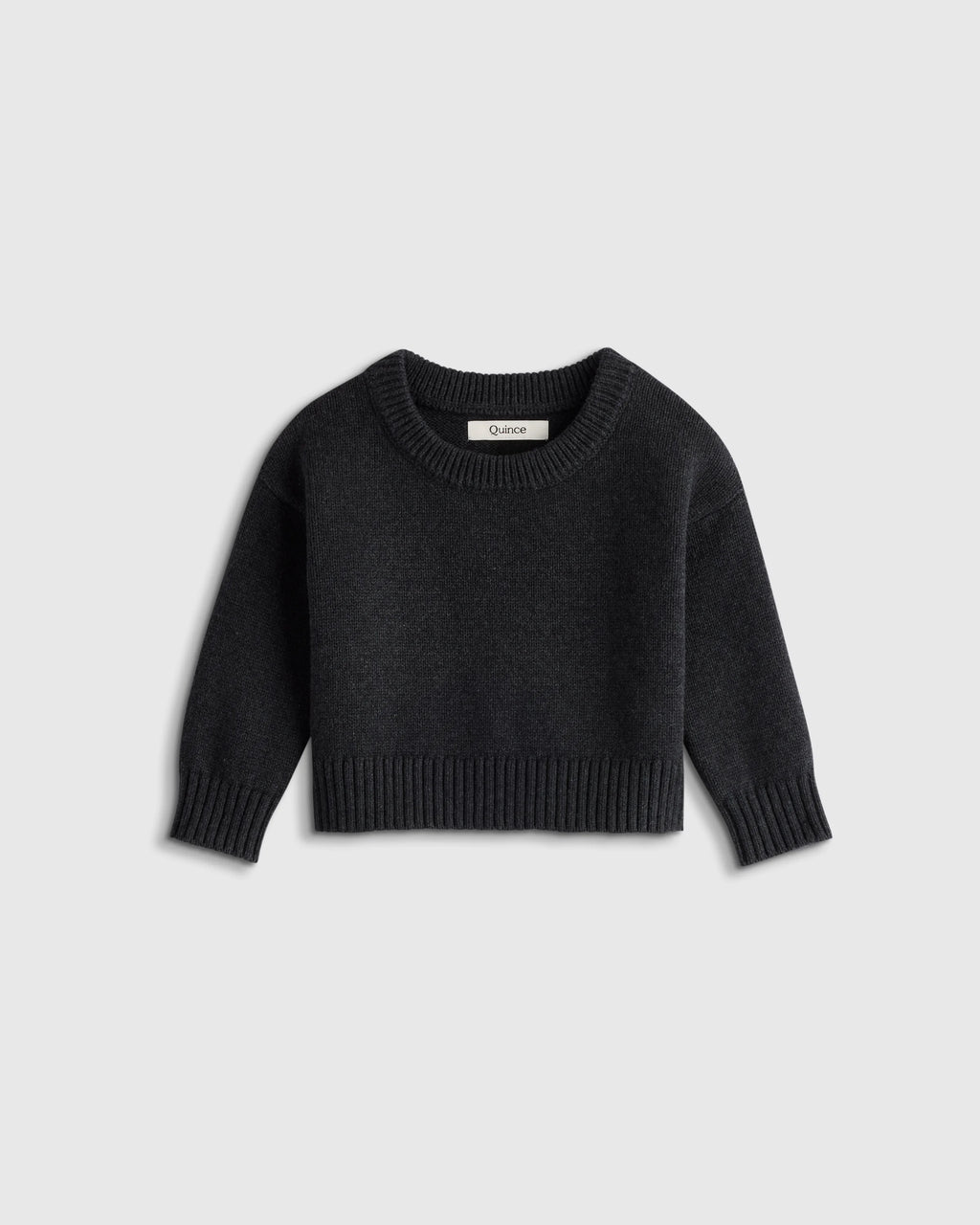 100% Organic Cotton Crewneck Sweater - 9-12M / Navy/White