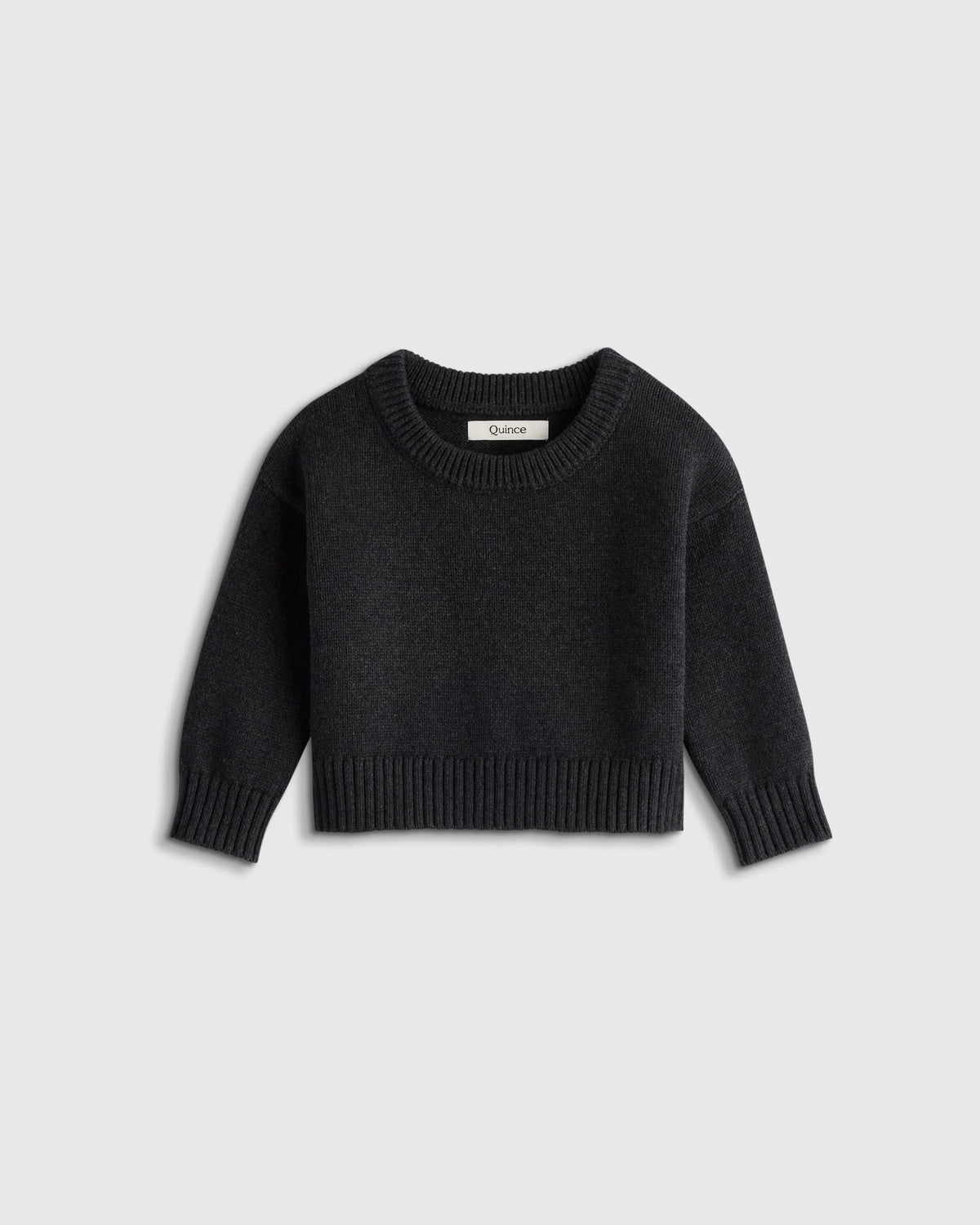 100% Organic Cotton Crewneck Sweater - 9-12M / Navy/White
