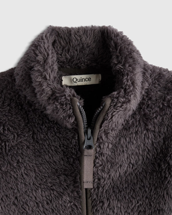 Recycled Sherpa Fleece Jacket - 2T / Ivory