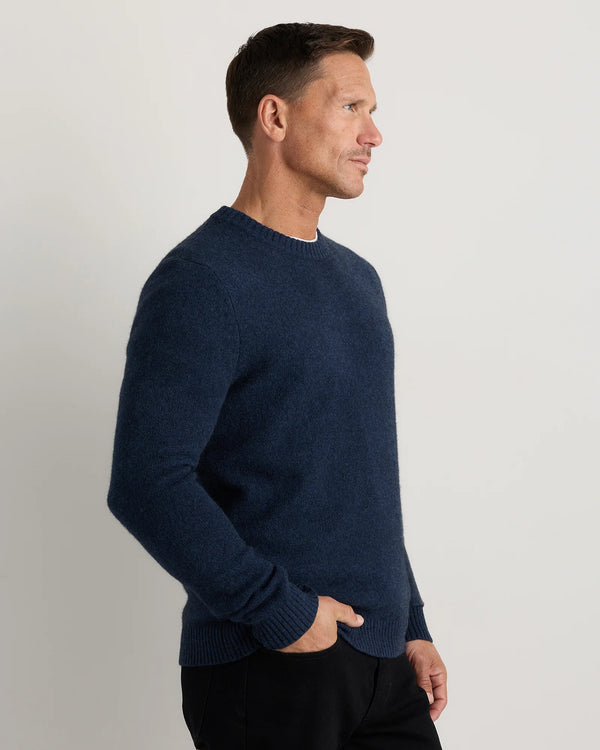100% Yak Wool Crewneck Sweater - XS / Starry Night Navy