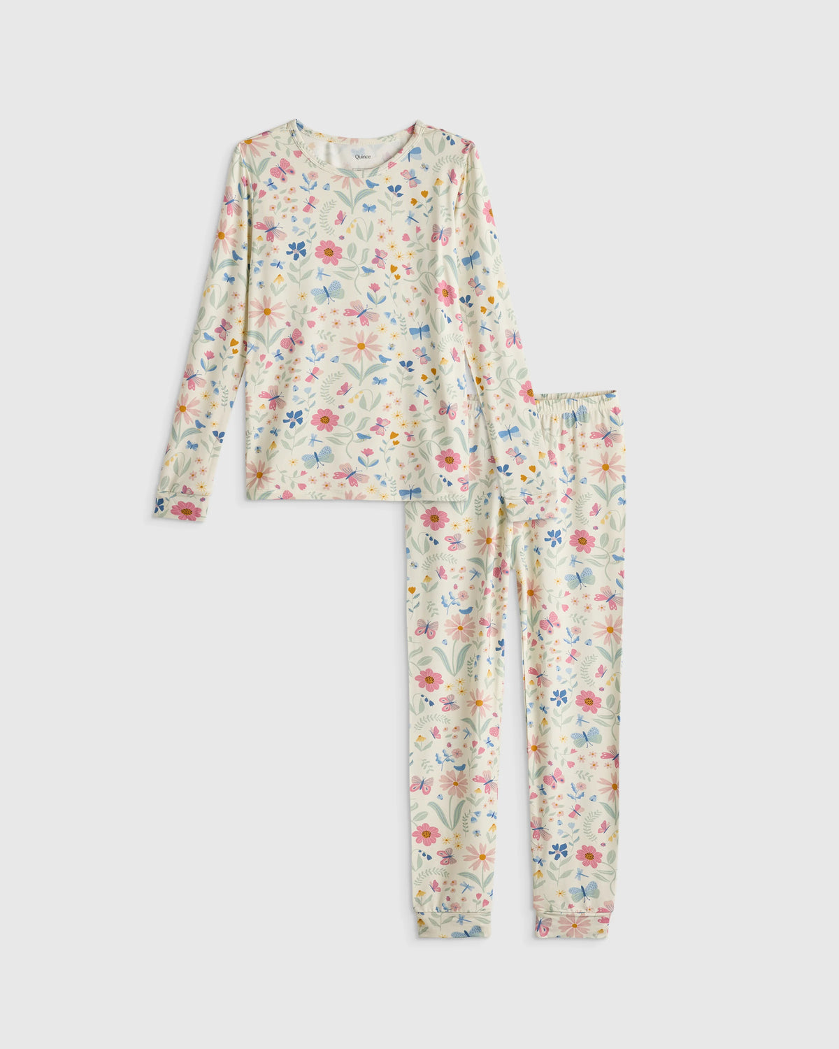 Bamboo Long Sleeve and Pant Pajama Set - 2T / Wildflower Dreams Main image