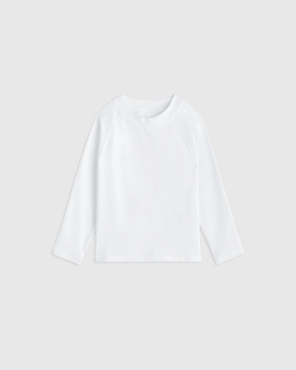 Long Sleeve Raglan Rash Guard - 2T / Island Aqua