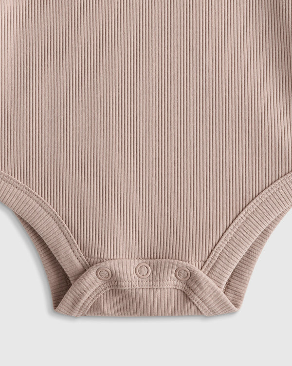 Softest Rib Long Sleeve Bodysuit - 0-3M / Violet Mist