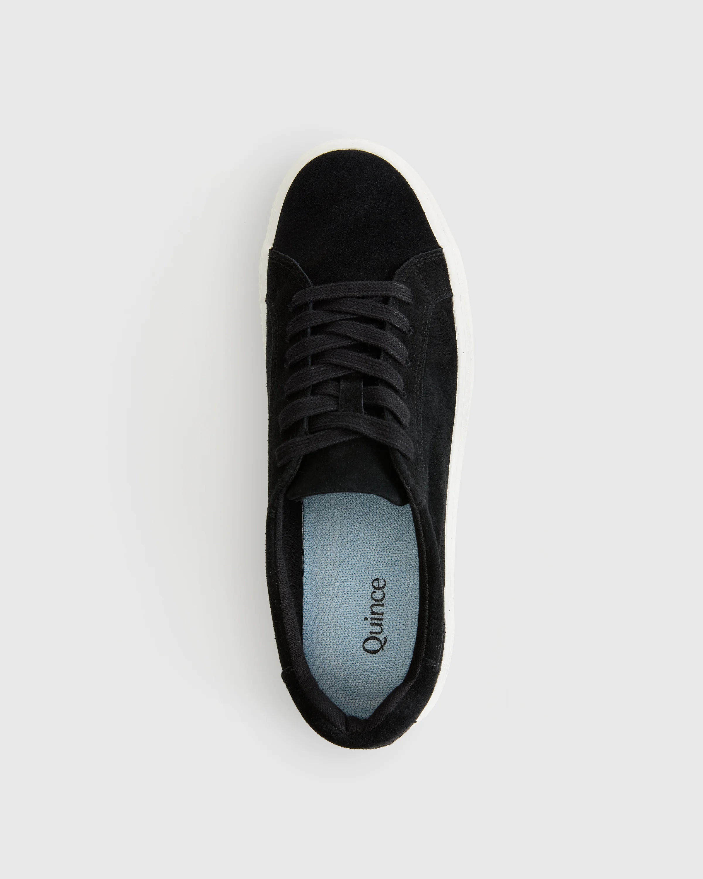 Italian Suede Everyday Sneaker - 5 / Black Secondary image