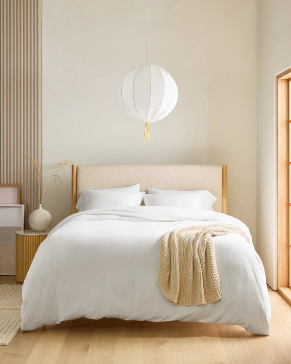 Organic Jersey Duvet Cover Set - Twin / Light Blue