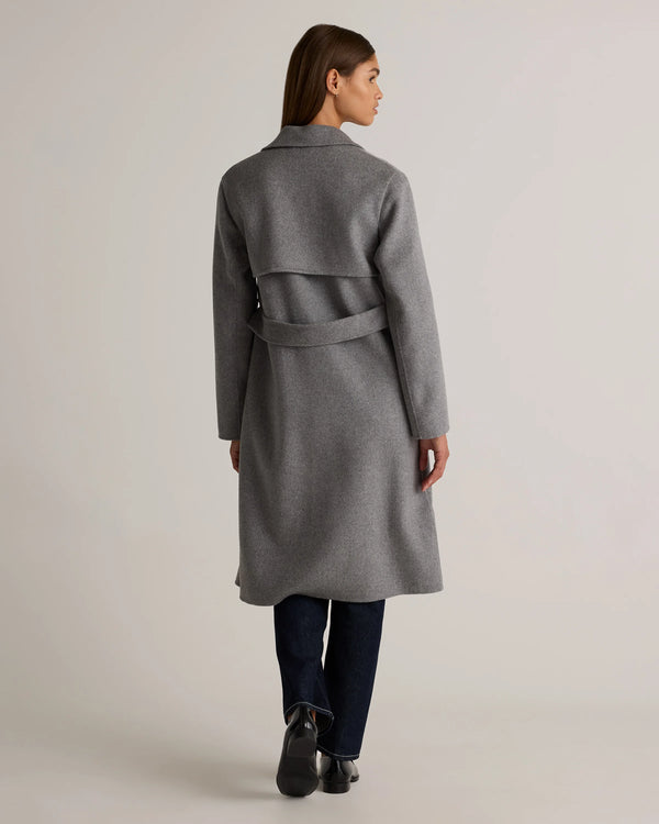 Double-Faced Merino Wool Trench Coat - XS / Caramel