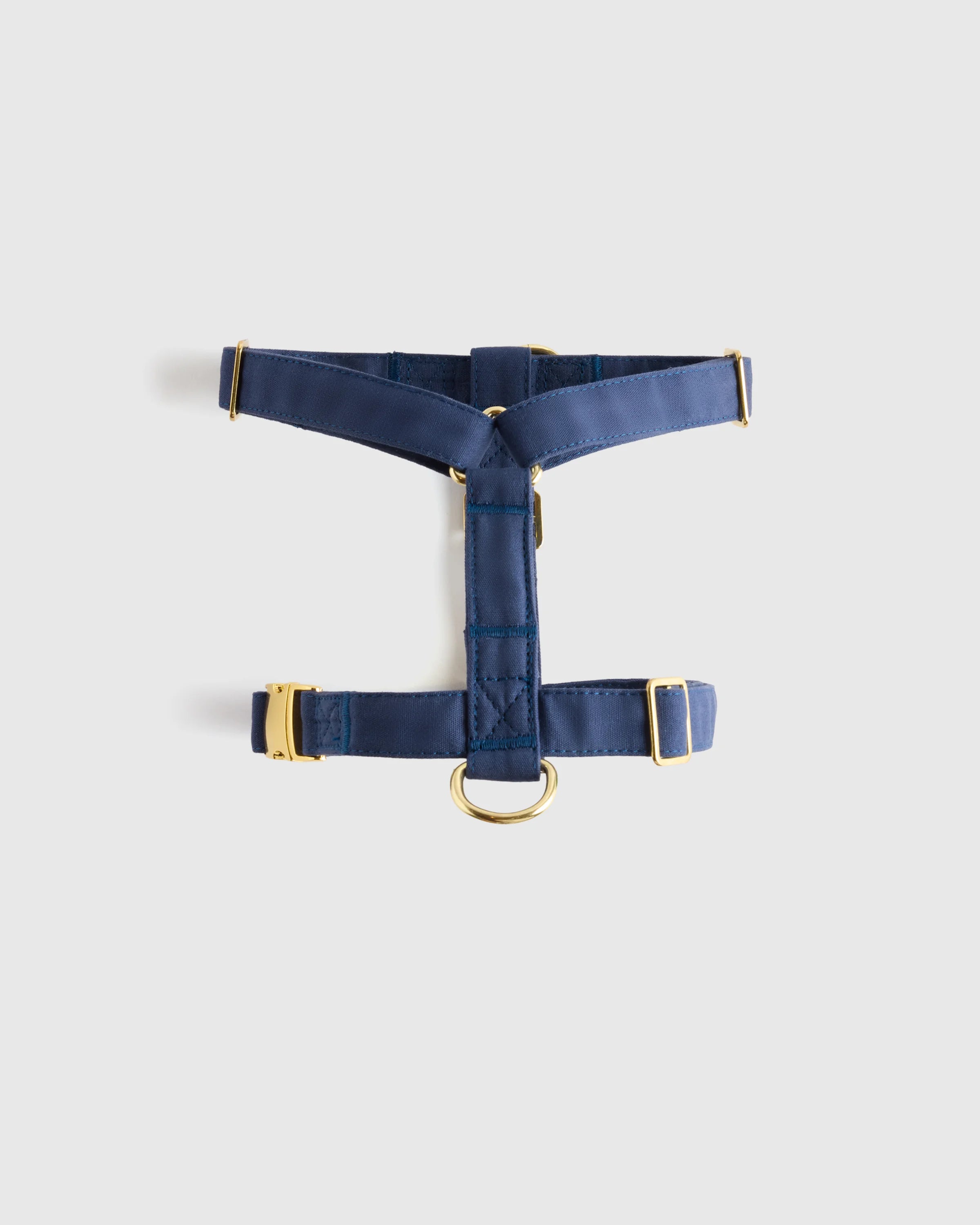 100% Cotton-Wrapped Nylon Dog Harness - XS / Navy Secondary image