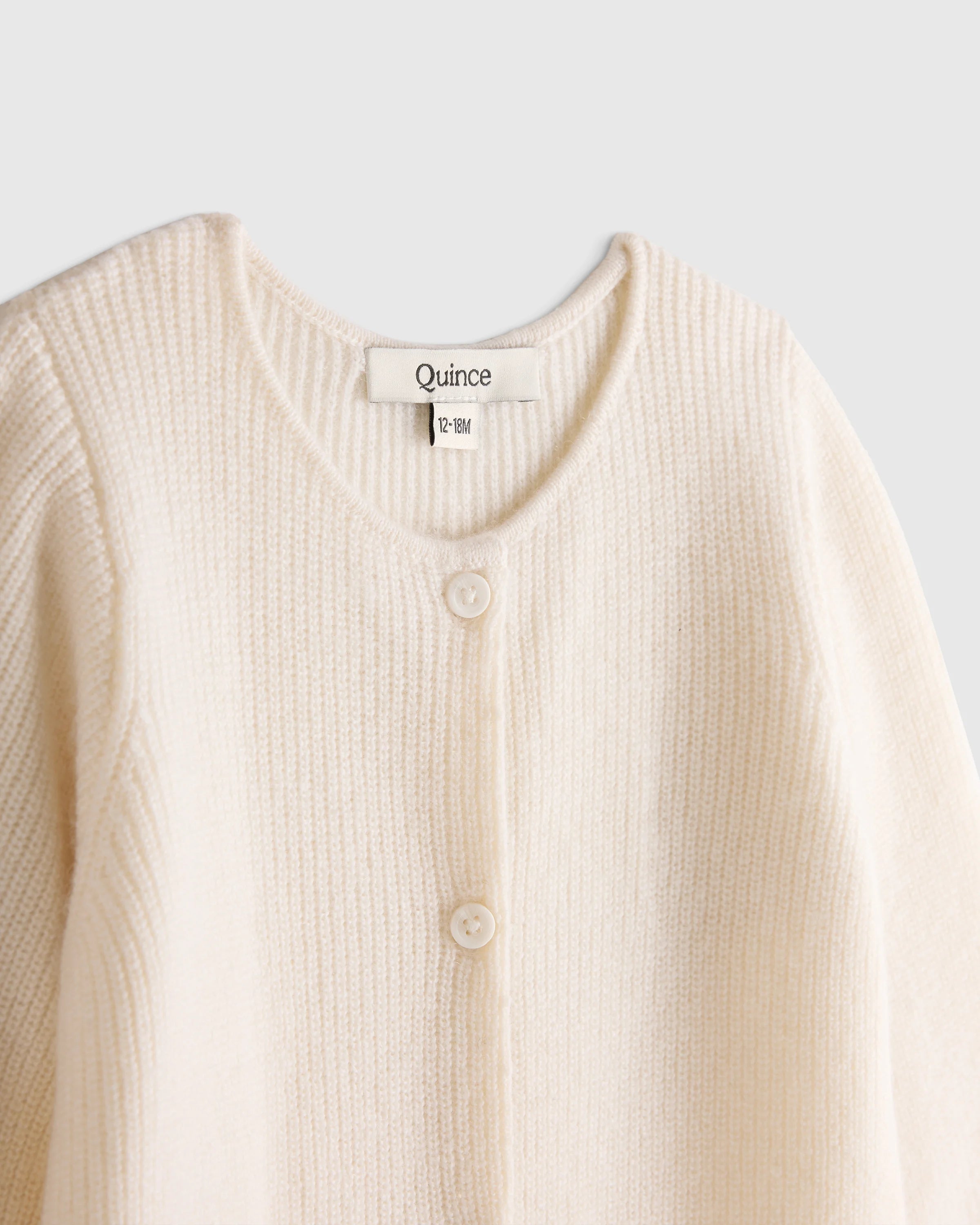 Washable Cashmere Romper - 0-3M / Ivory Secondary image