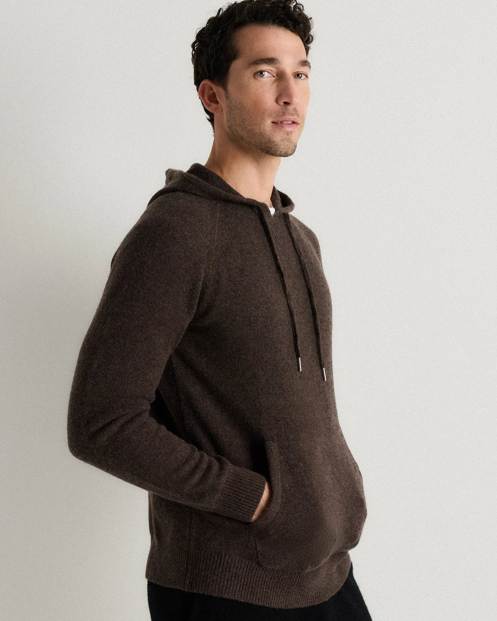 Mongolian Cashmere Pullover Hoodie - XS / Sea Spray Green