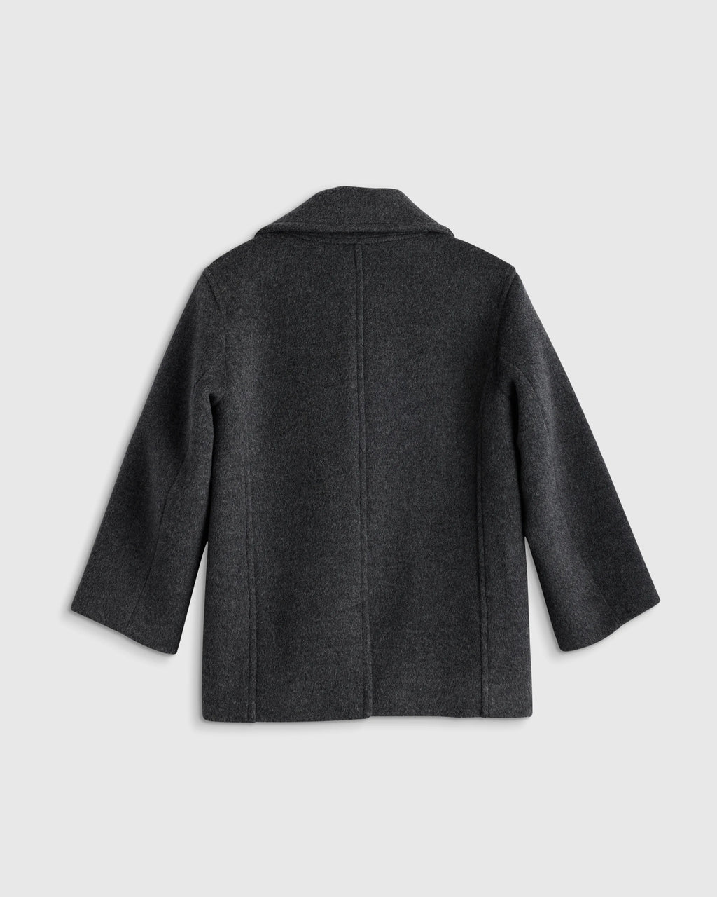 Boys Wool Cashmere Peacoat - 2T / Heather Charcoal