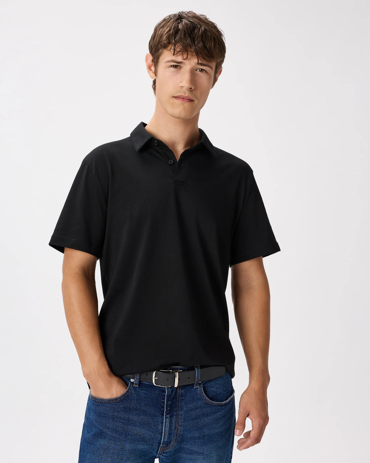 Japanese Lotus Polo - S / Black Main image