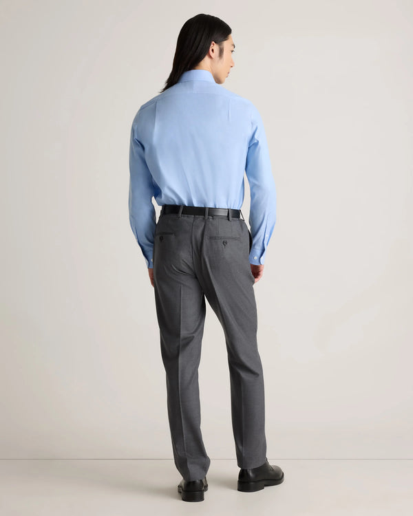 Organic Cotton Oxford Non-Iron Dress Shirt - S / Bold Black