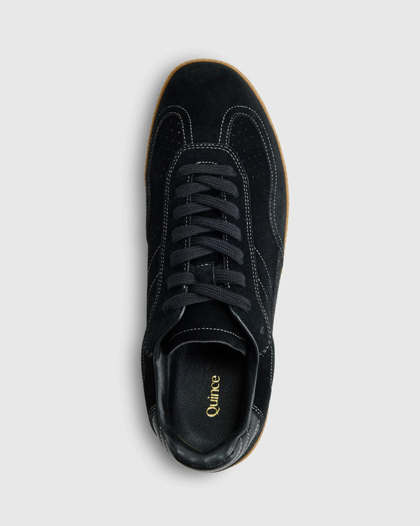 Italian Suede Gum Sole Sneaker - 5 / Birch