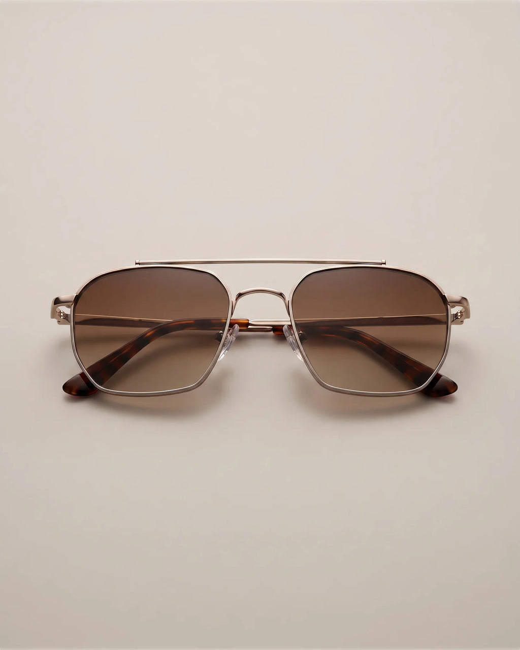 Baja Polarized Stainless Steel Sunglasses - One Size / Silver with Green lens