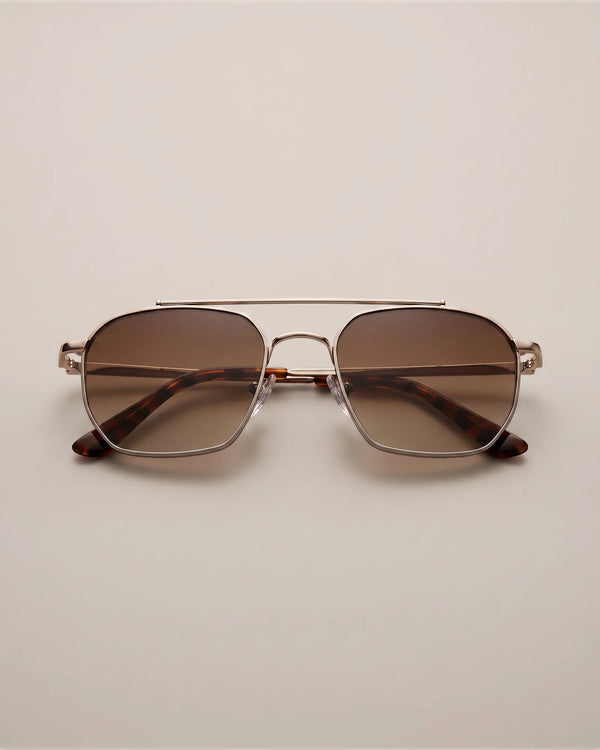 Baja Polarized Stainless Steel Sunglasses - One Size / Silver with Green lens