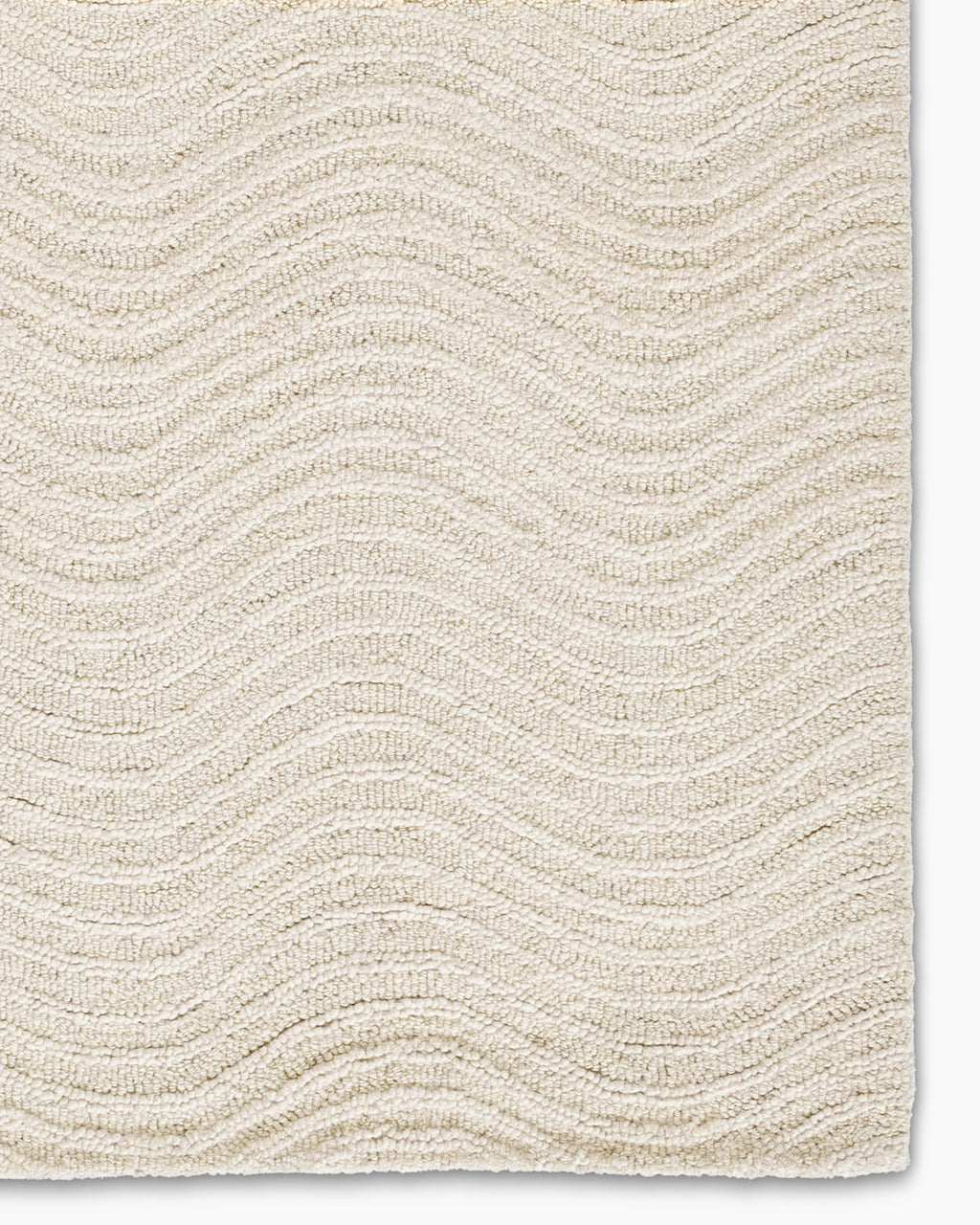 Arches Hand-Tufted Wool Rug - 3'6" x 5'6" / Ivory