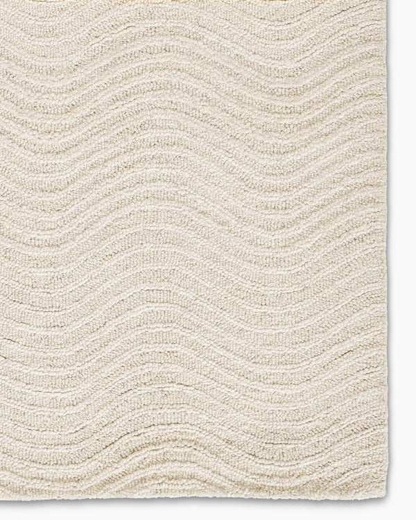 Arches Hand-Tufted Wool Rug - 3'6" x 5'6" / Ivory