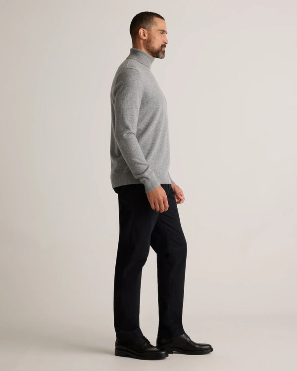 Mongolian Cashmere Turtleneck Sweater - S / Black