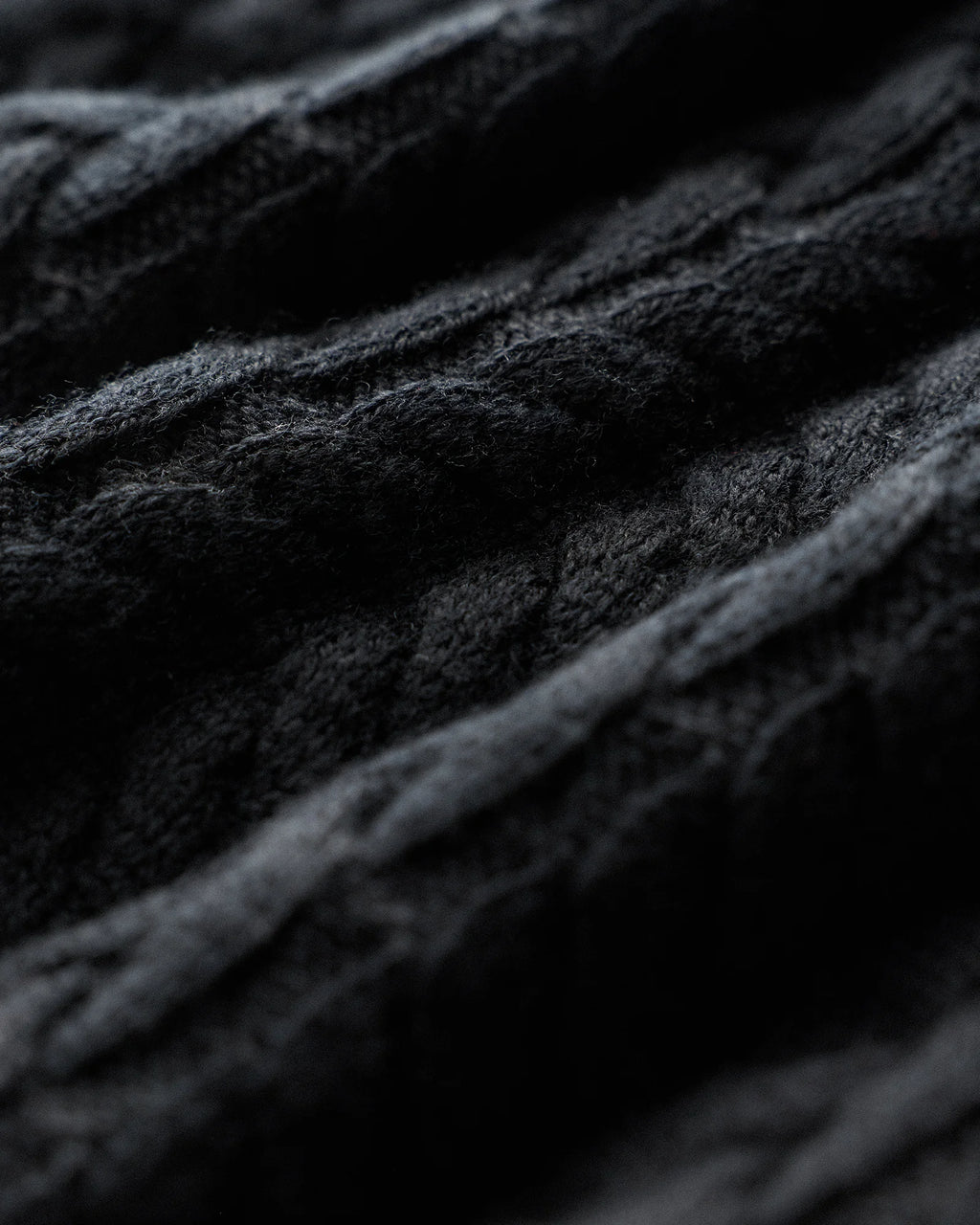 Australian Merino Wool Cable Crewneck Sweater - S / Heather Grey
