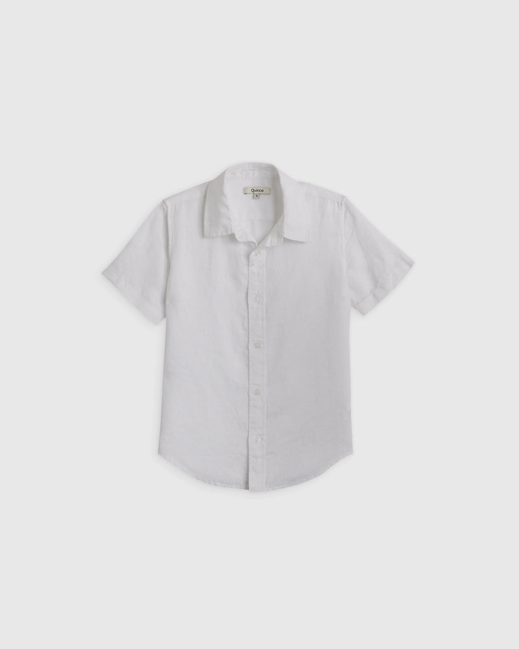 100% European Linen Short Sleeve Shirt - 2T / Flax