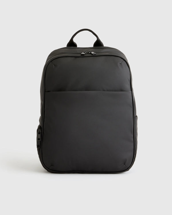 Water Repellent Puff Commuter Backpack - One Size / Black