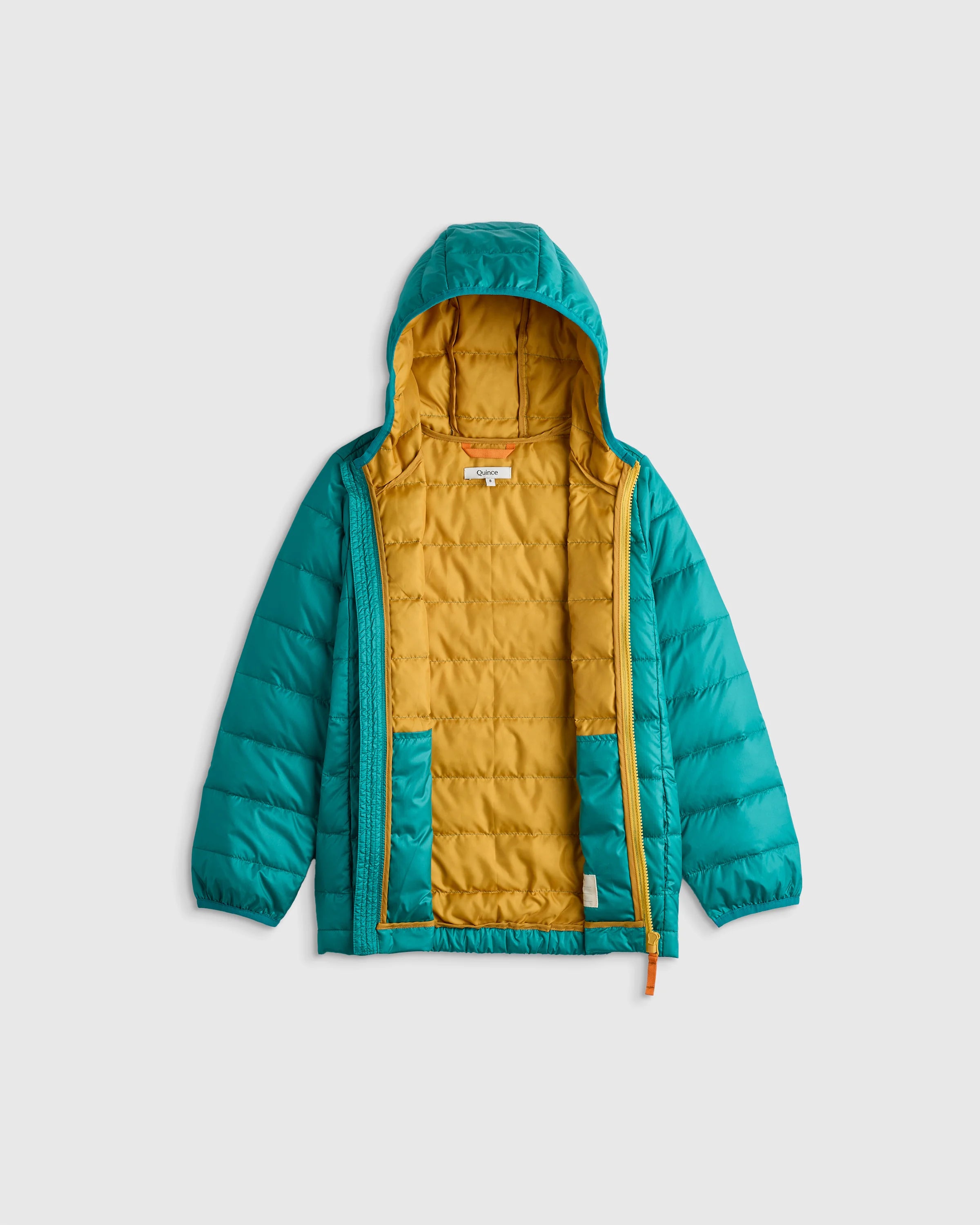 Lightweight Down Hooded Puffer Jacket - 2T / Tidepool Secondary image