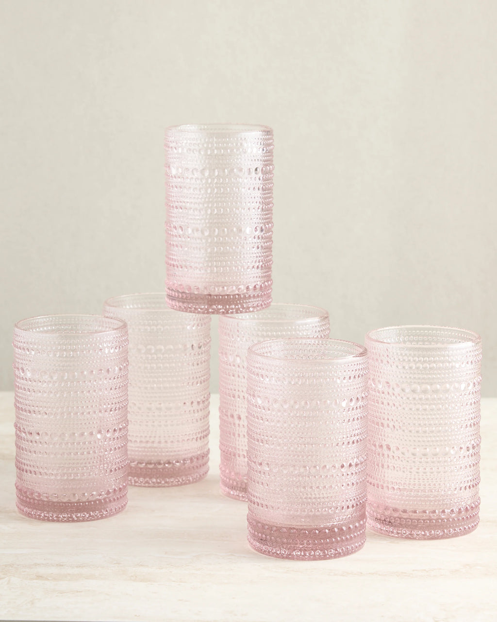Jupiter Tall Glass Tumbler (Set of 6) - One Size / Fern Green