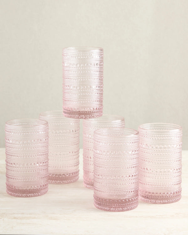 Jupiter Tall Glass Tumbler (Set of 6) - One Size / Fern Green