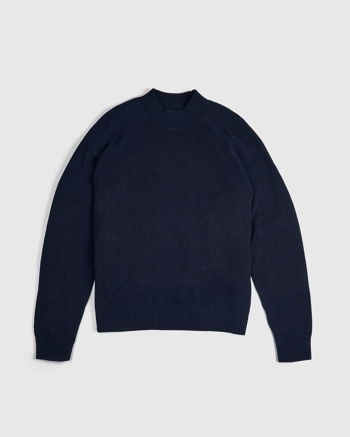 100% Organic Cotton Mock Neck Sweater - XS / Ivory
